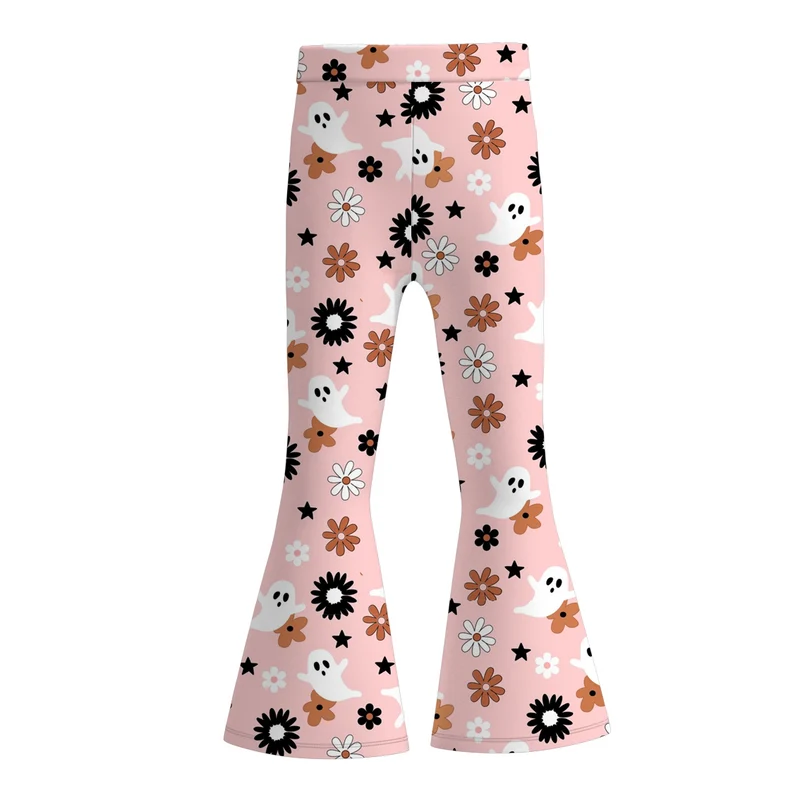 Girls' Halloween Eight-Print Flare Bell Pants