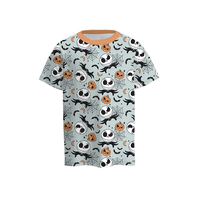 Boys' Halloween Four-Print Short-Sleeve Stretch Top