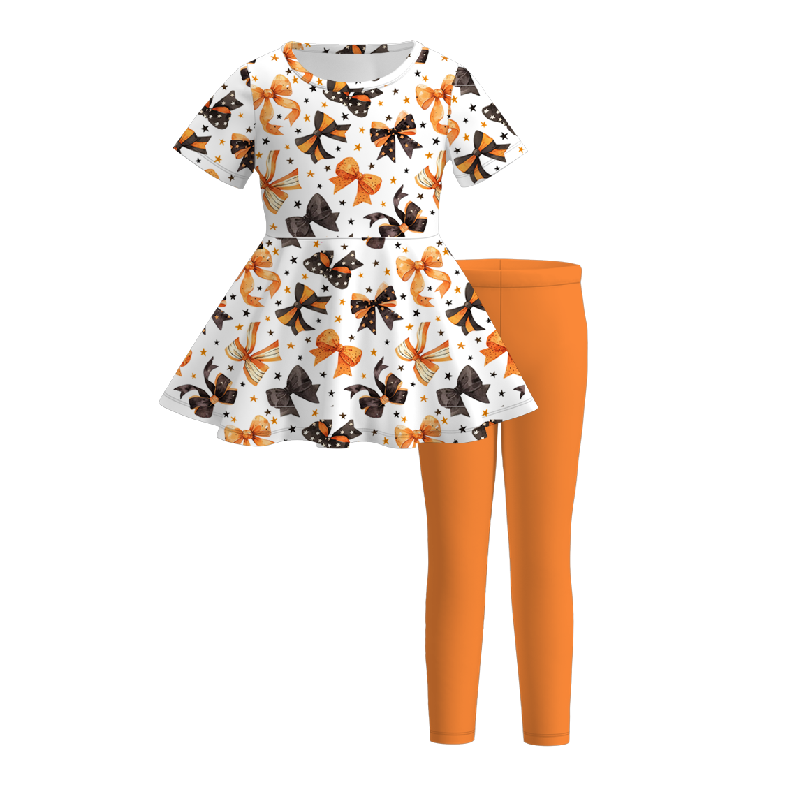 Girls' Halloween Print Tunic & Leggings Set