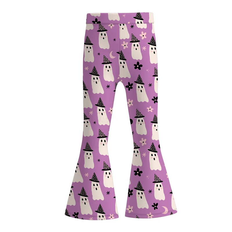 Girls' Halloween Eight-Print Flare Bell Pants