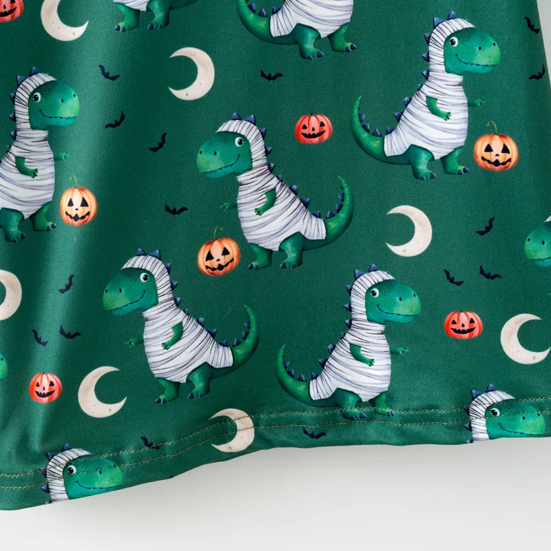 Boys' Halloween Four-Print Short-Sleeve Stretch Top