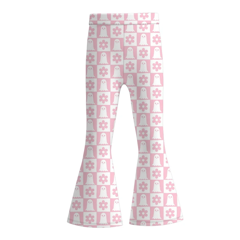 Girls' Halloween Eight-Print Flare Bell Pants