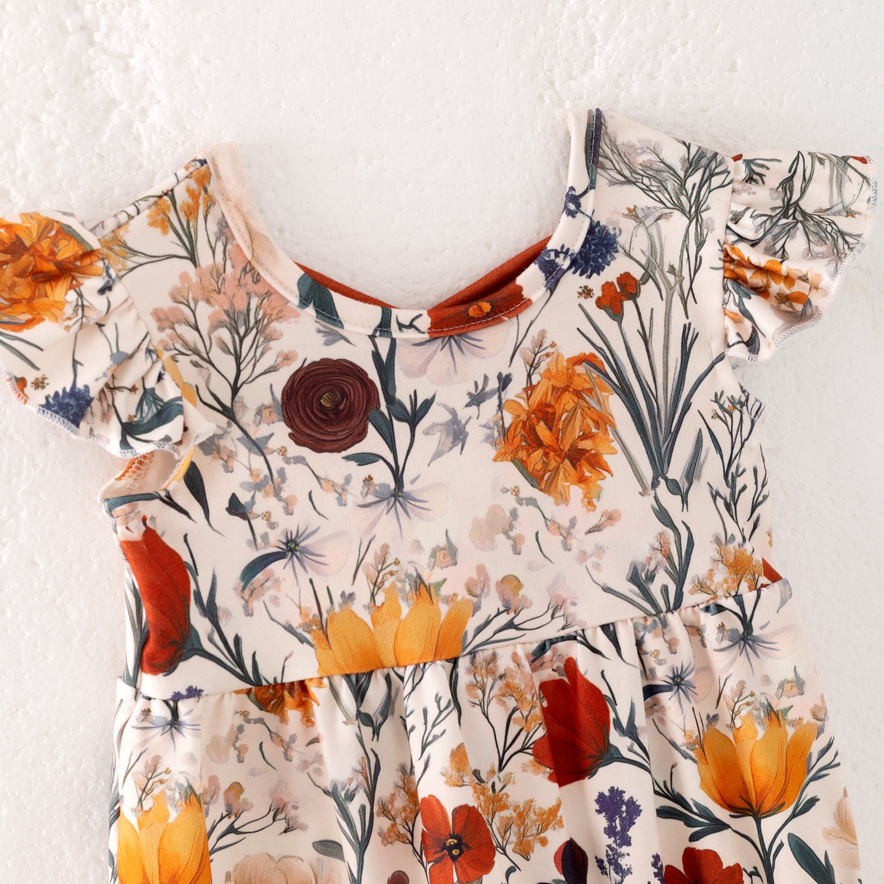 Family Halloween Floral Print Dress, Set & Romper