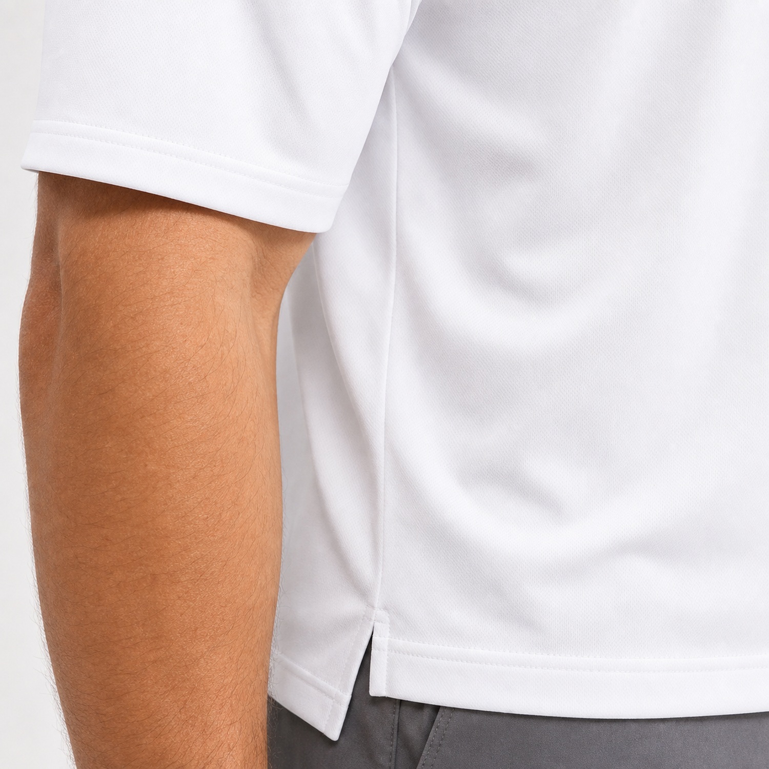 Men's Quarter Zip Performance Polo Shirts - 8 Pack