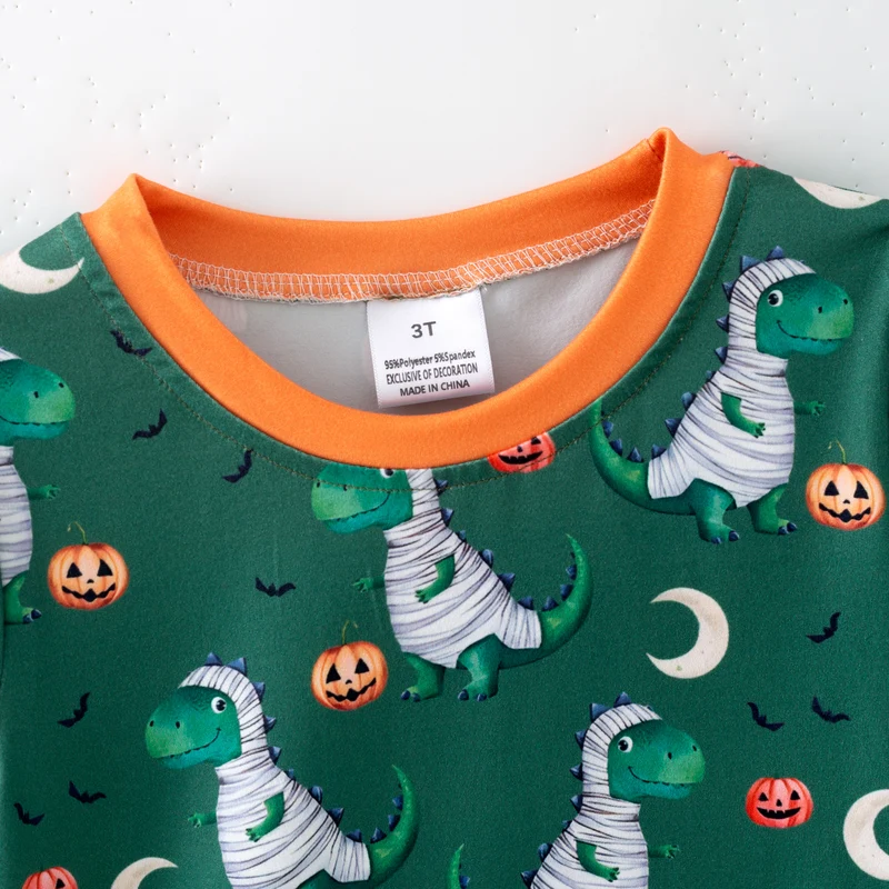 Boys' Halloween Four-Print Short-Sleeve Stretch Top