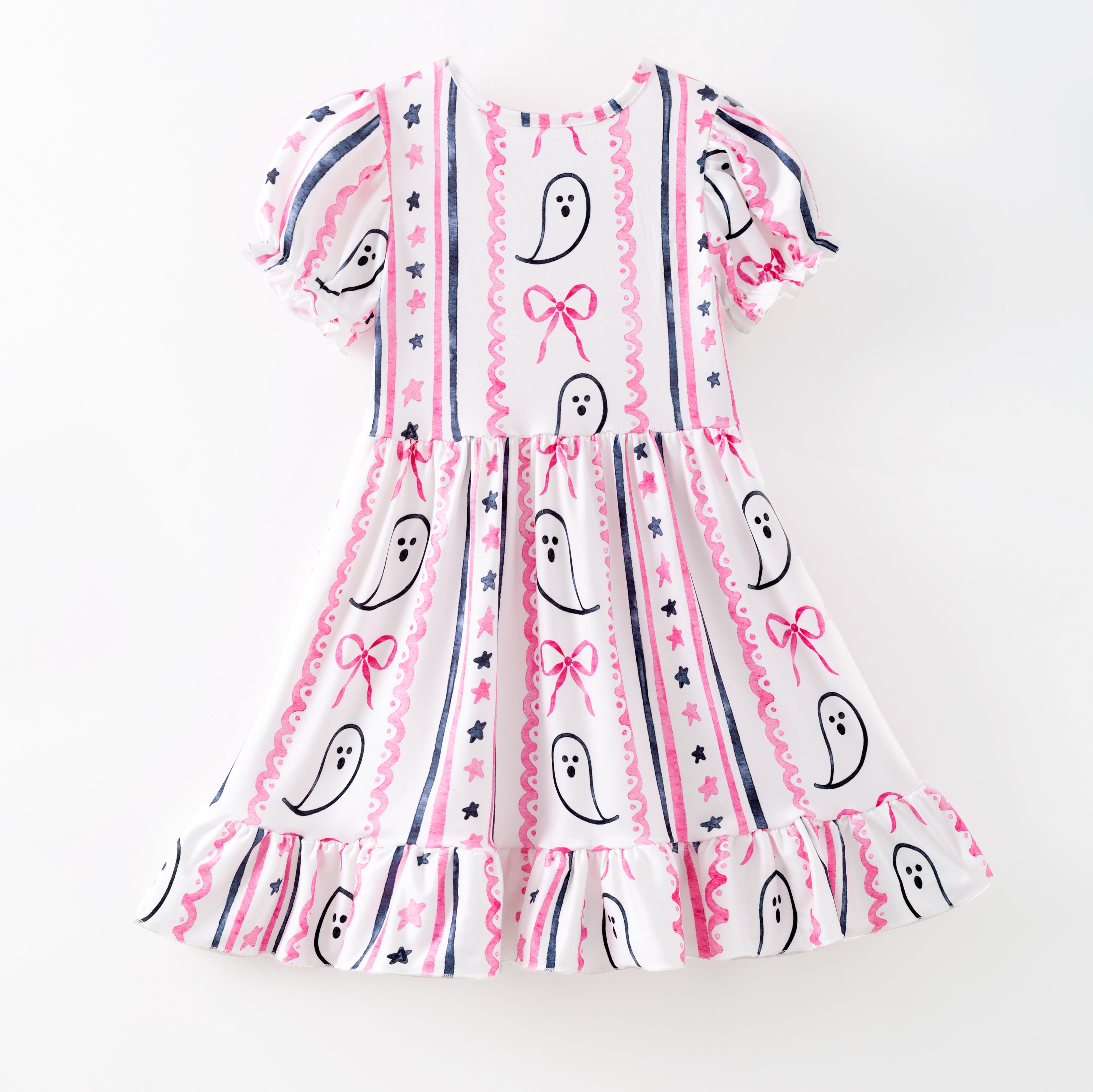 Girls' Halloween & Thanksgiving Cartoon Print Dress
