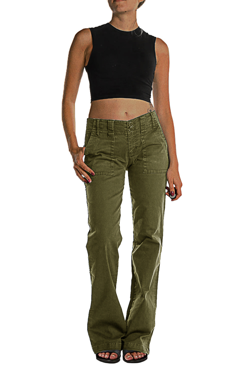 ⚡Last stock⚡- Double Button Mid Waist Straight Leg Pants (1/2)