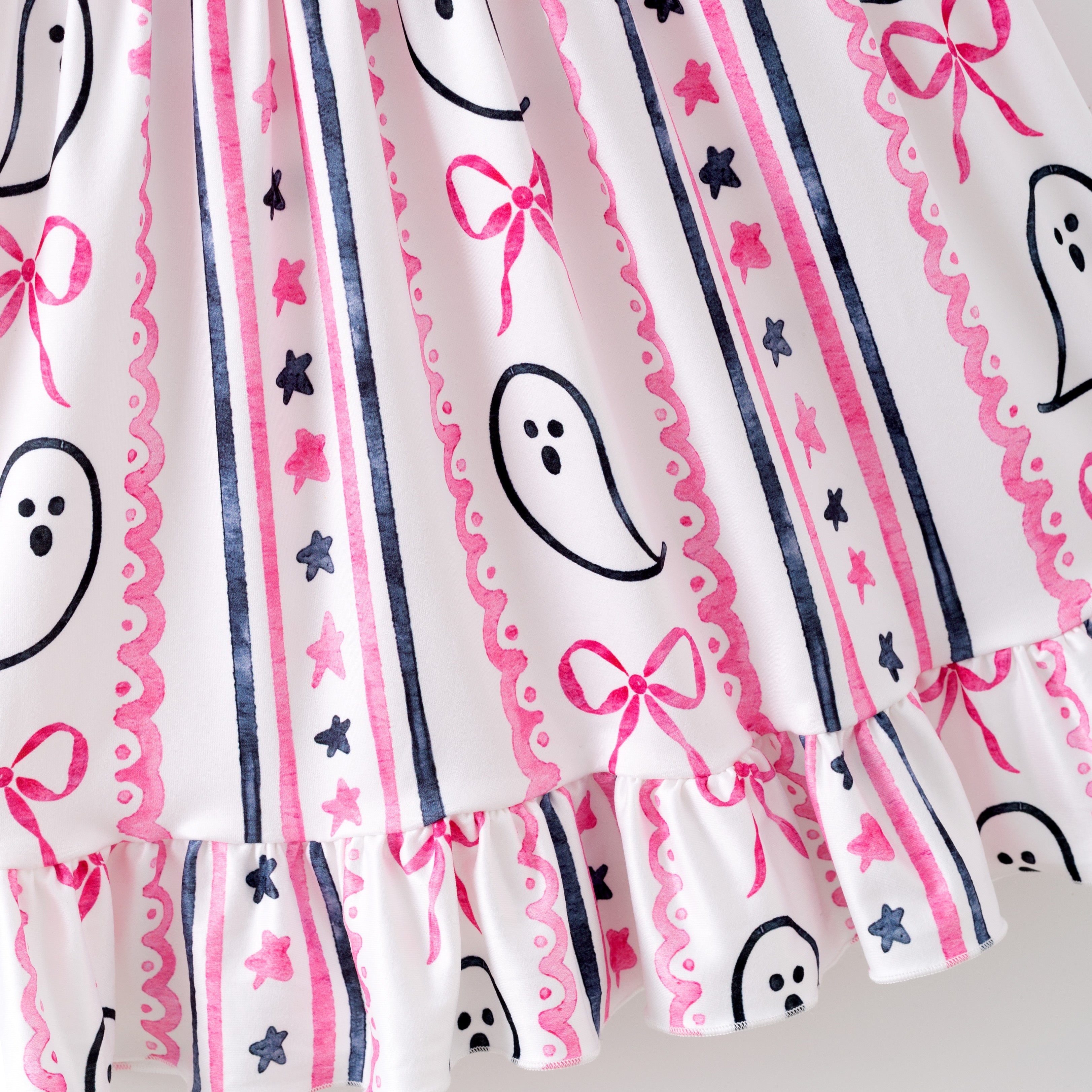 Girls' Halloween & Thanksgiving Cartoon Print Dress