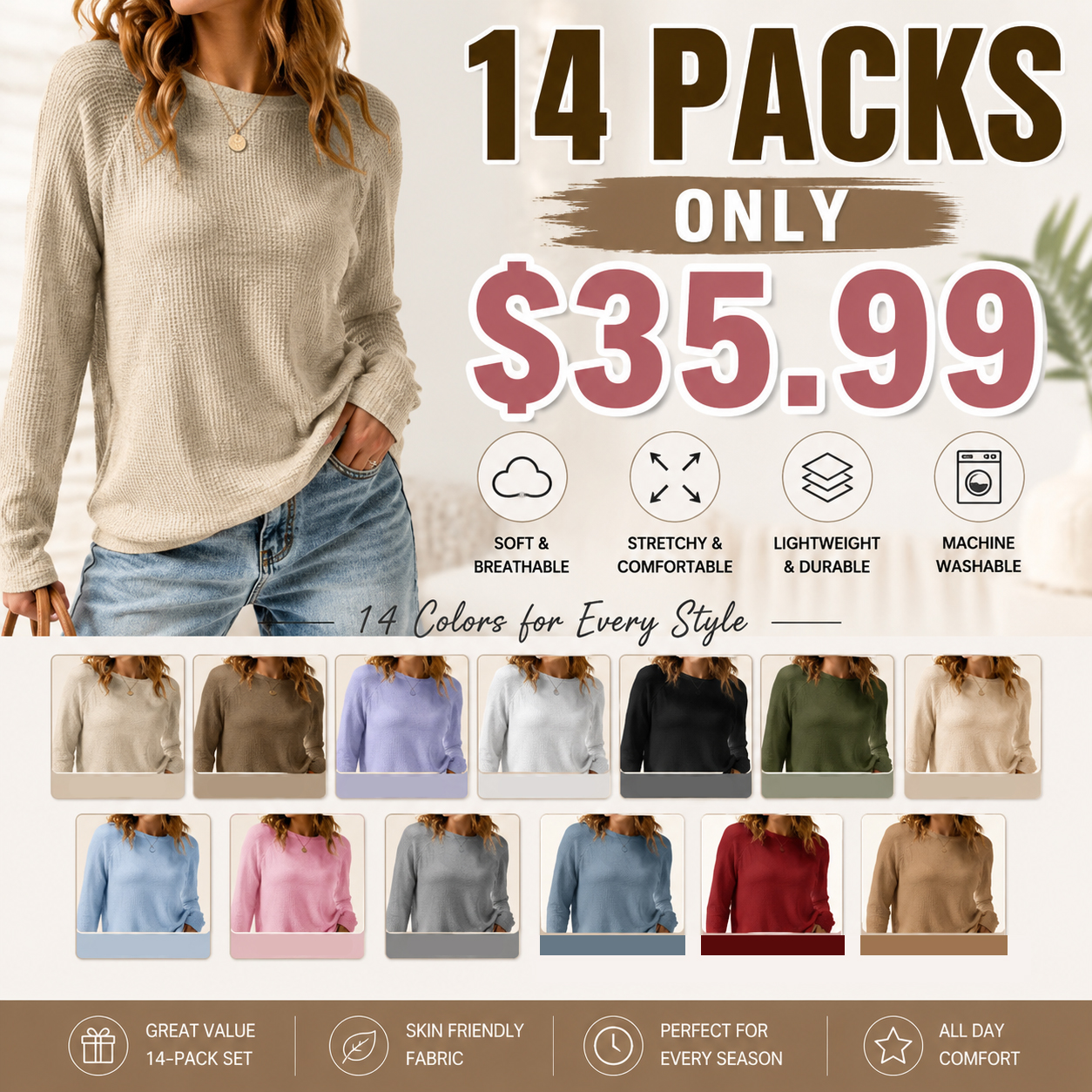 Womens Boat Neck Shirts Long Sleeve