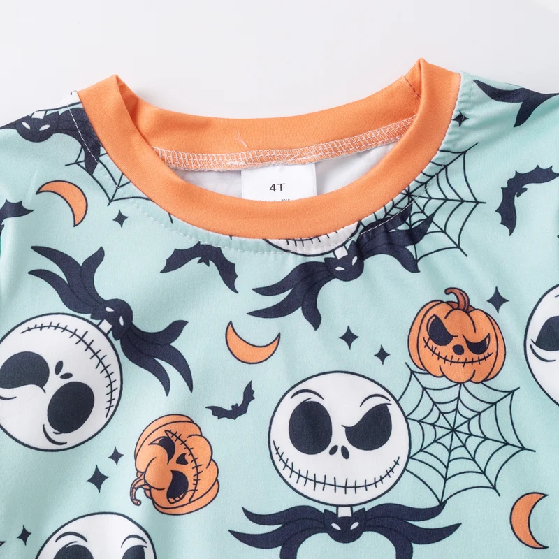 Boys' Halloween Four-Print Short-Sleeve Stretch Top