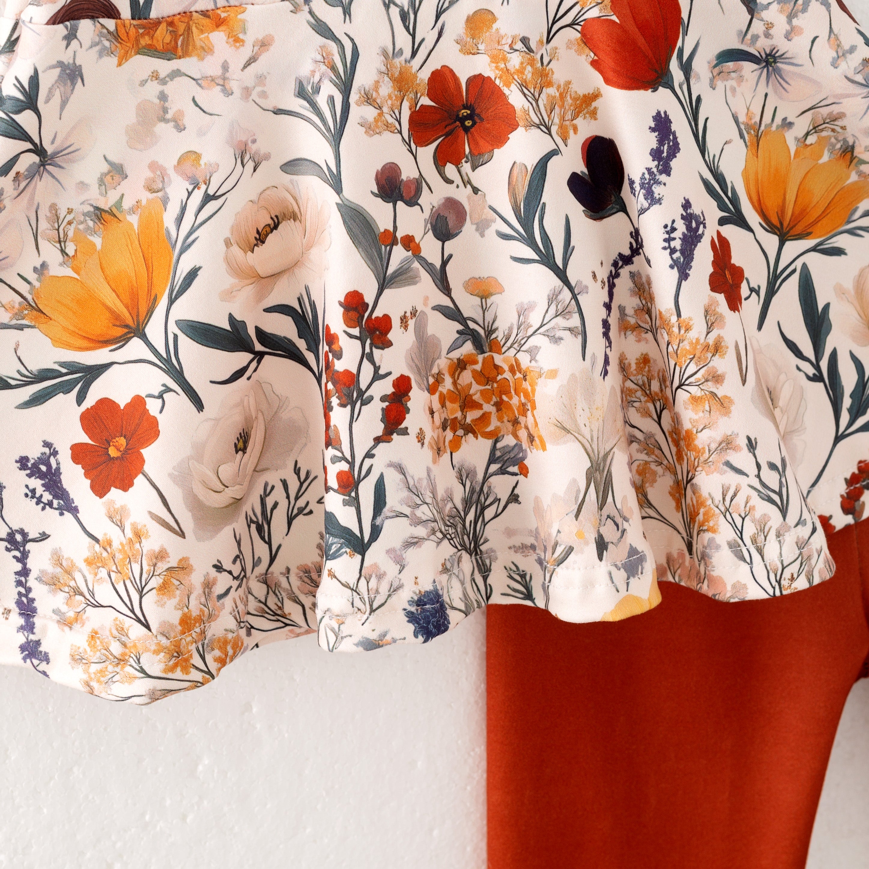 Family Halloween Floral Print Dress, Set & Romper