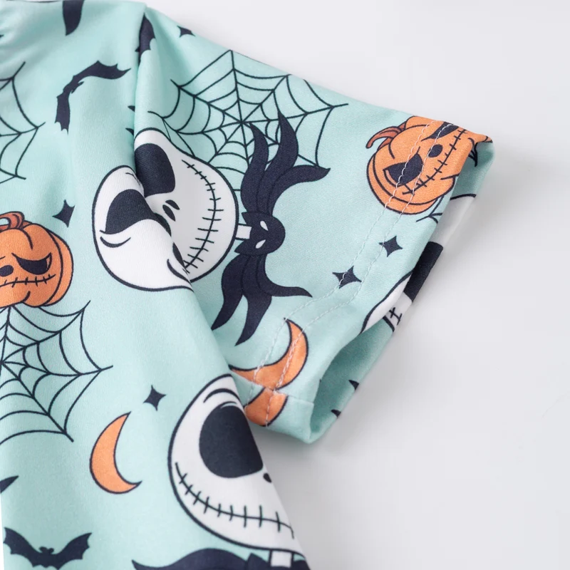 Boys' Halloween Four-Print Short-Sleeve Stretch Top