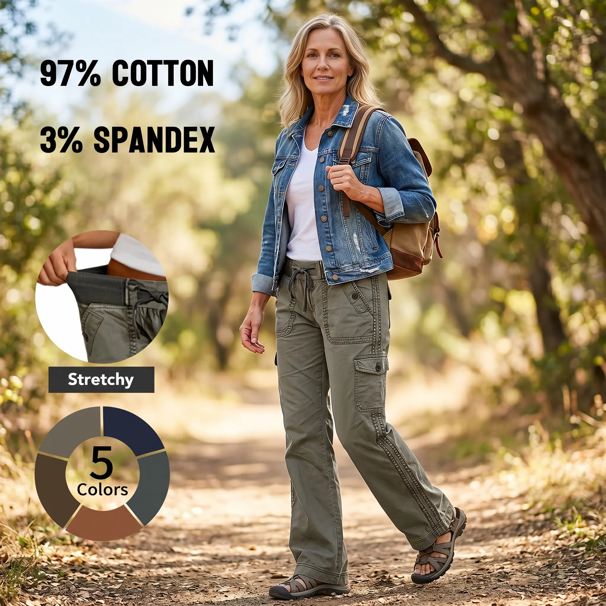 ⚡FINAL SALE⚡- Women's High Stretch Mid Rise Straight Pants