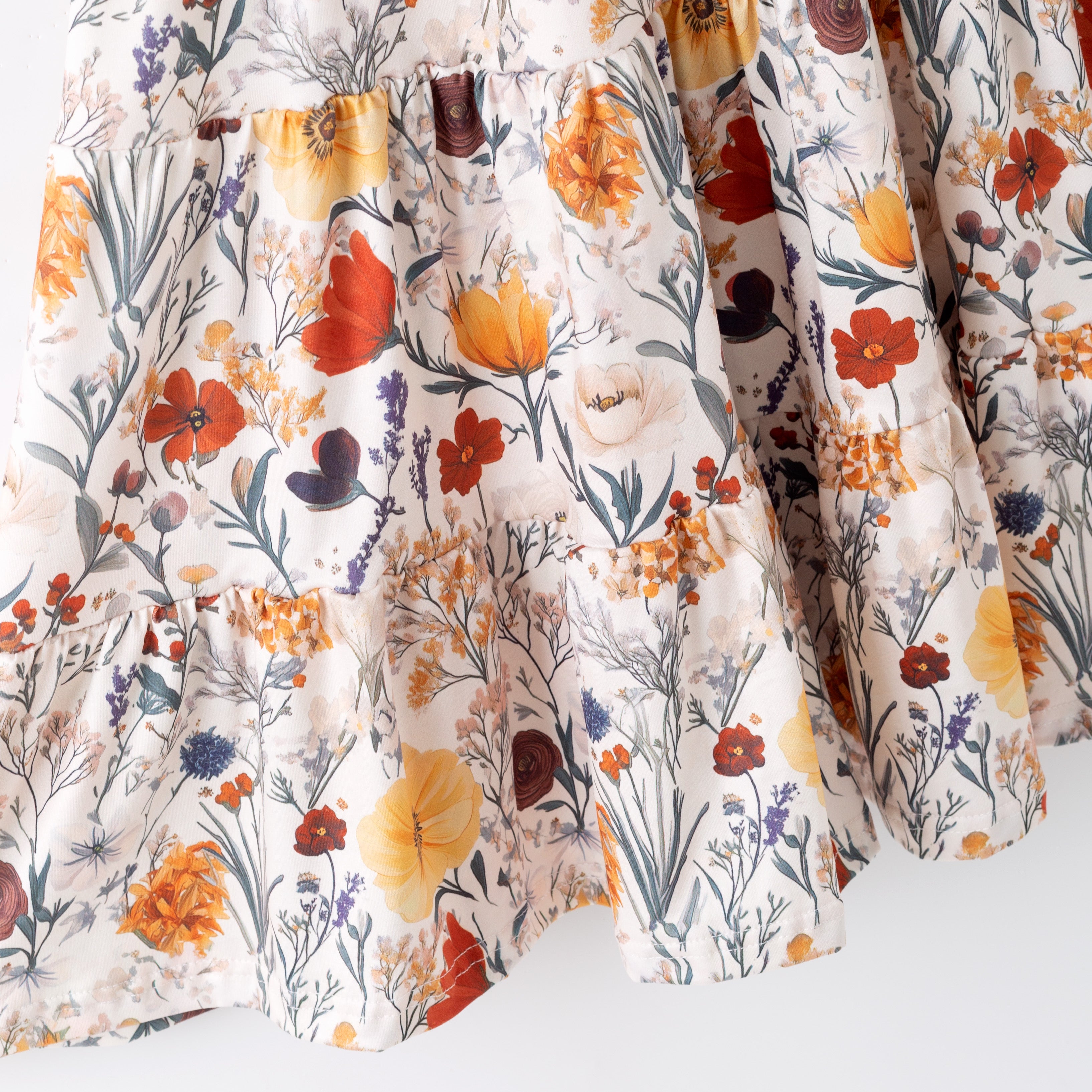 Family Halloween Floral Print Dress, Set & Romper