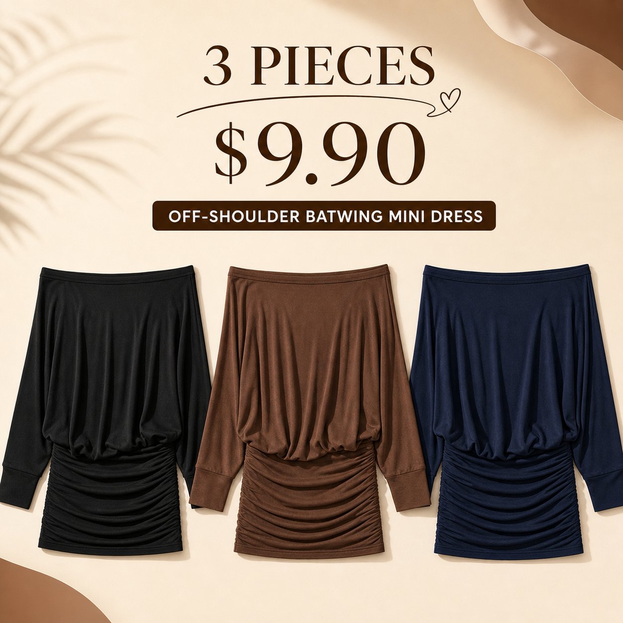 Women's Fashion Sheer Pleated Casual Party Dress — Spring/Autumn Style, Off-Shoulder, Long Sleeve, Slim-Fit Mini Dress