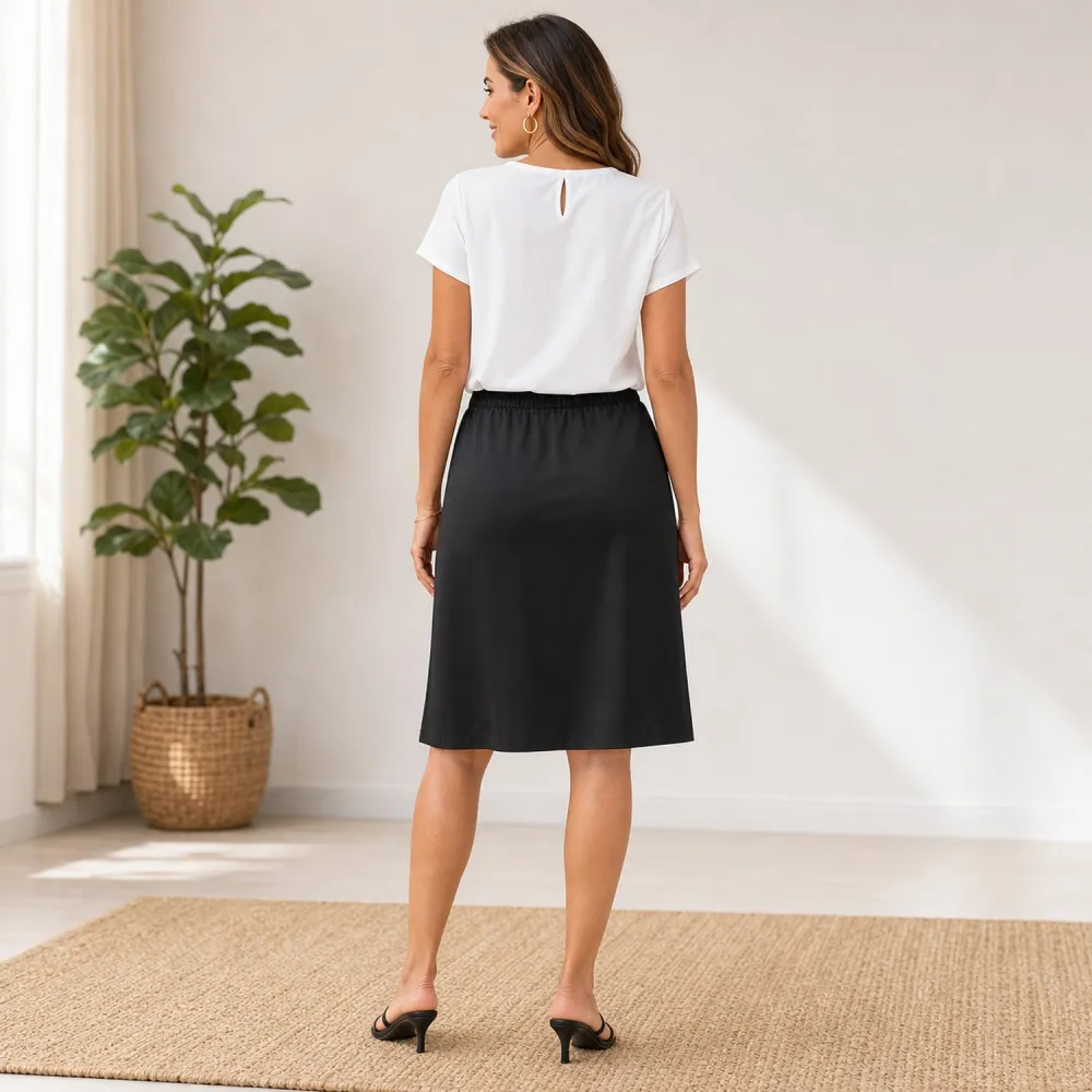 8PACK $24.99 Miaspire Fall Women ClothesFull Print High Waist A-Line Skirt, Casual & Holiday