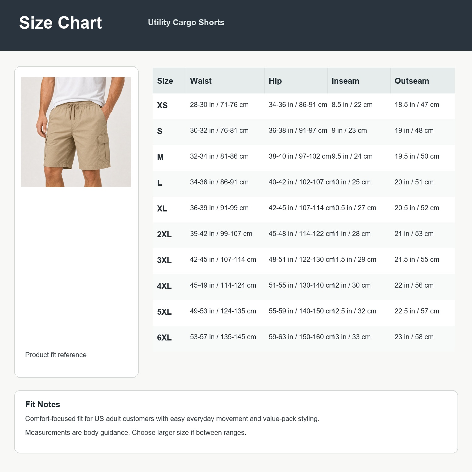Men's Lightweight Utility Cargo Shorts - 8 Pack