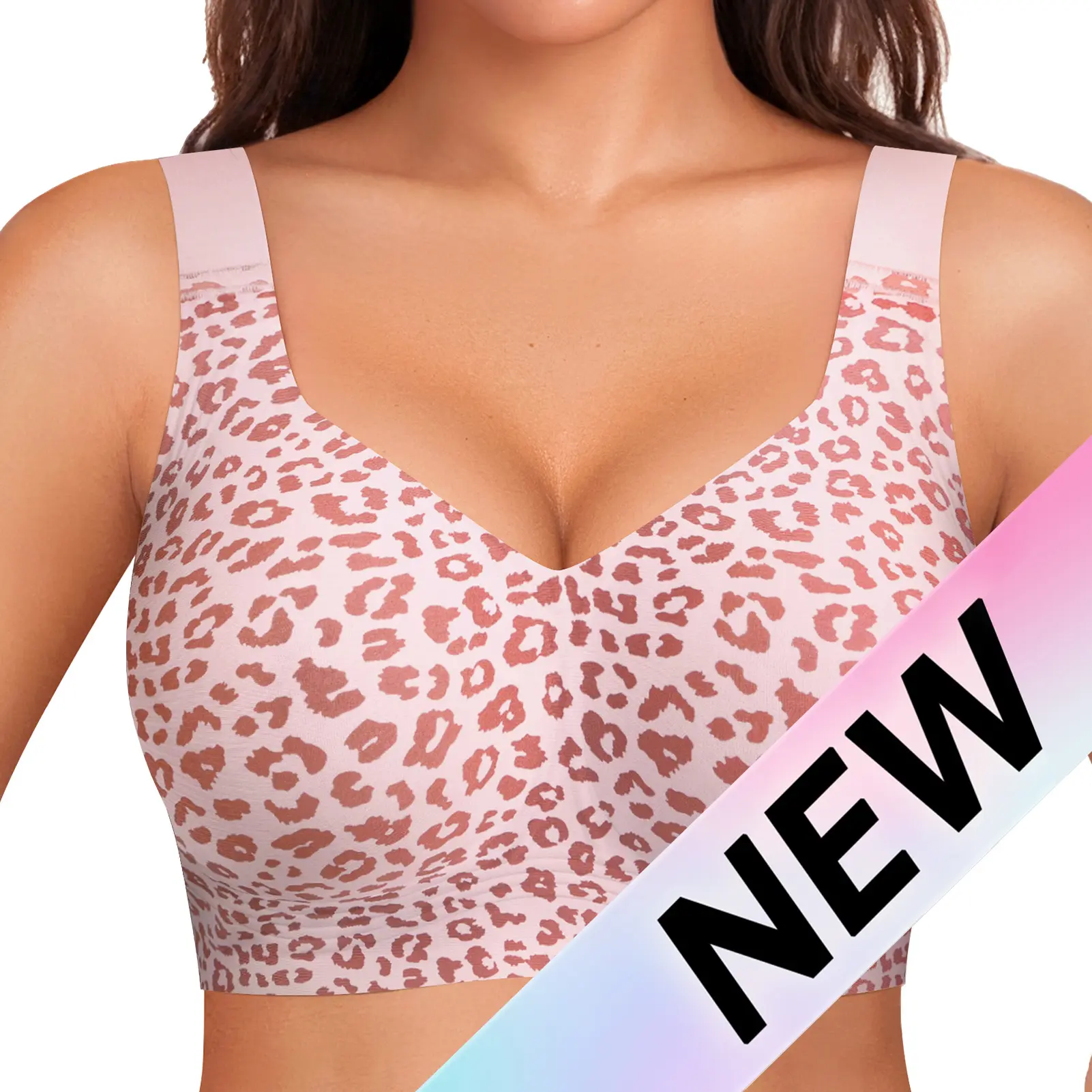 🔥Women Jelly Bras Wirefree Full Coverage No Underwire Everyday Bras Comfortable Wireless Padded