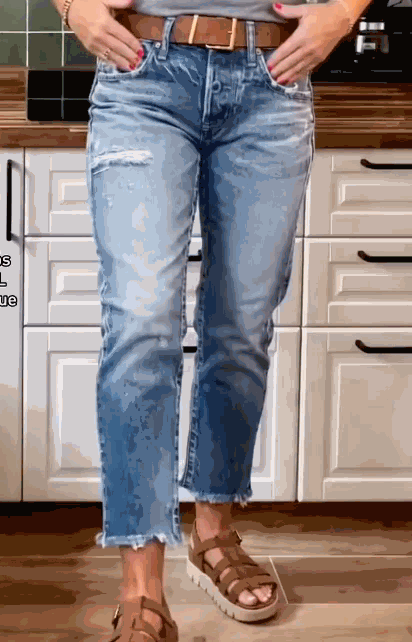 ⚡FINAL SALE⚡-8-Pack Mid Rise Ripped Straight Leg Jeans