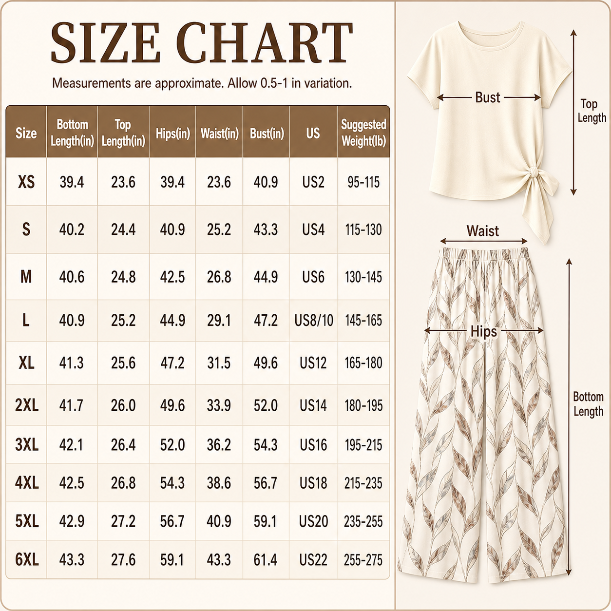 Women's Printed Shirt & Straight-Leg Pants Set