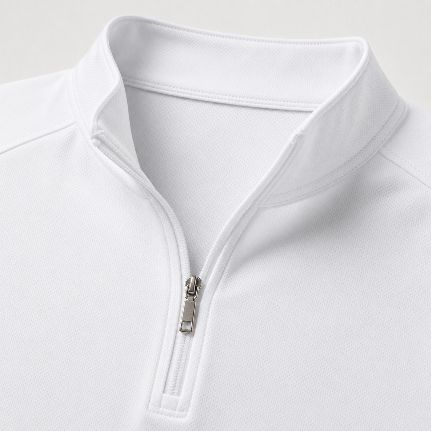 Men's Quarter Zip Performance Polo Shirts - 8 Pack