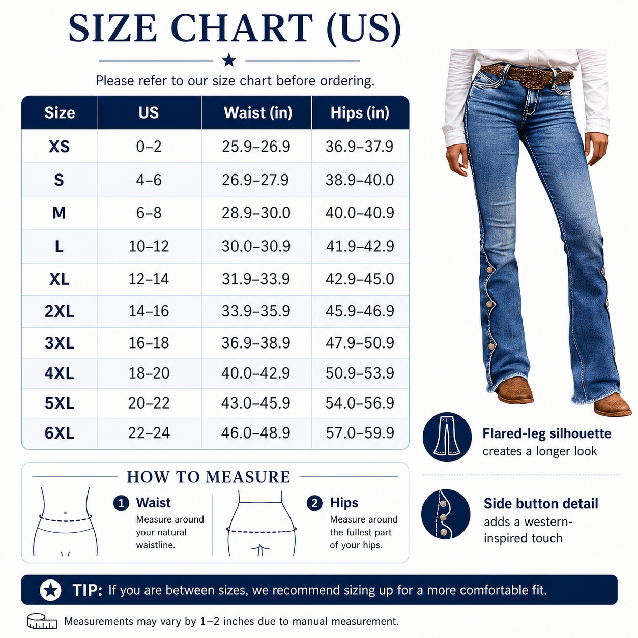 Raw Hem Button Side Mid Waist Bootcut Jeans