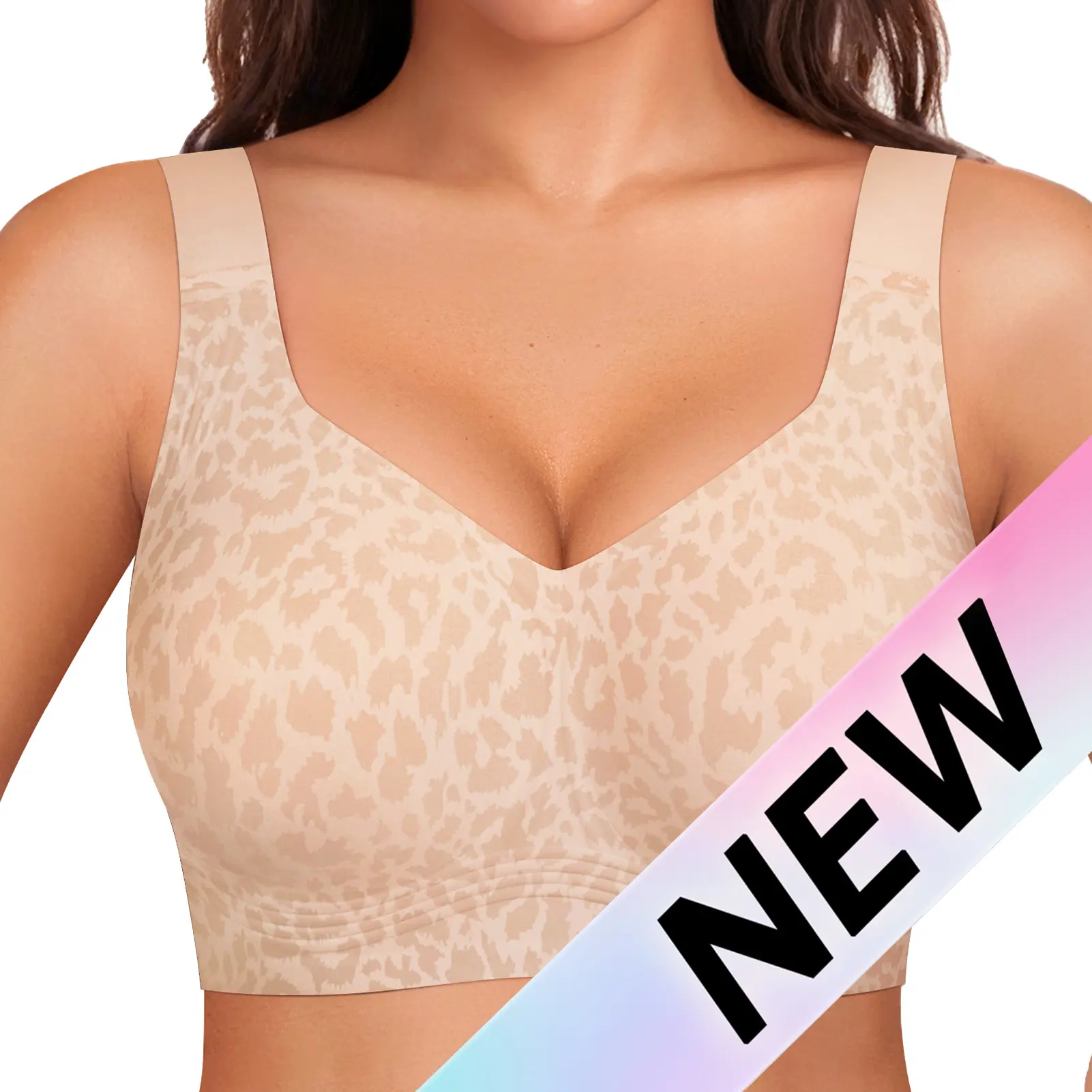 🔥Women Jelly Bras Wirefree Full Coverage No Underwire Everyday Bras Comfortable Wireless Padded