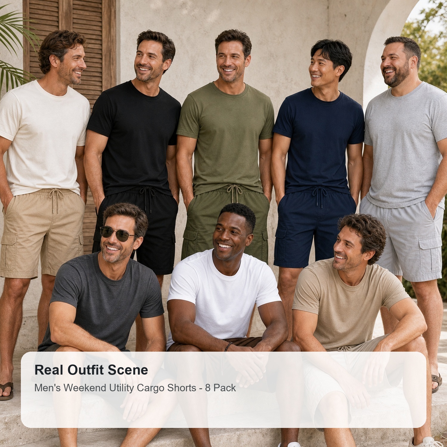 Men's Weekend Utility Shorts - 8 Pack