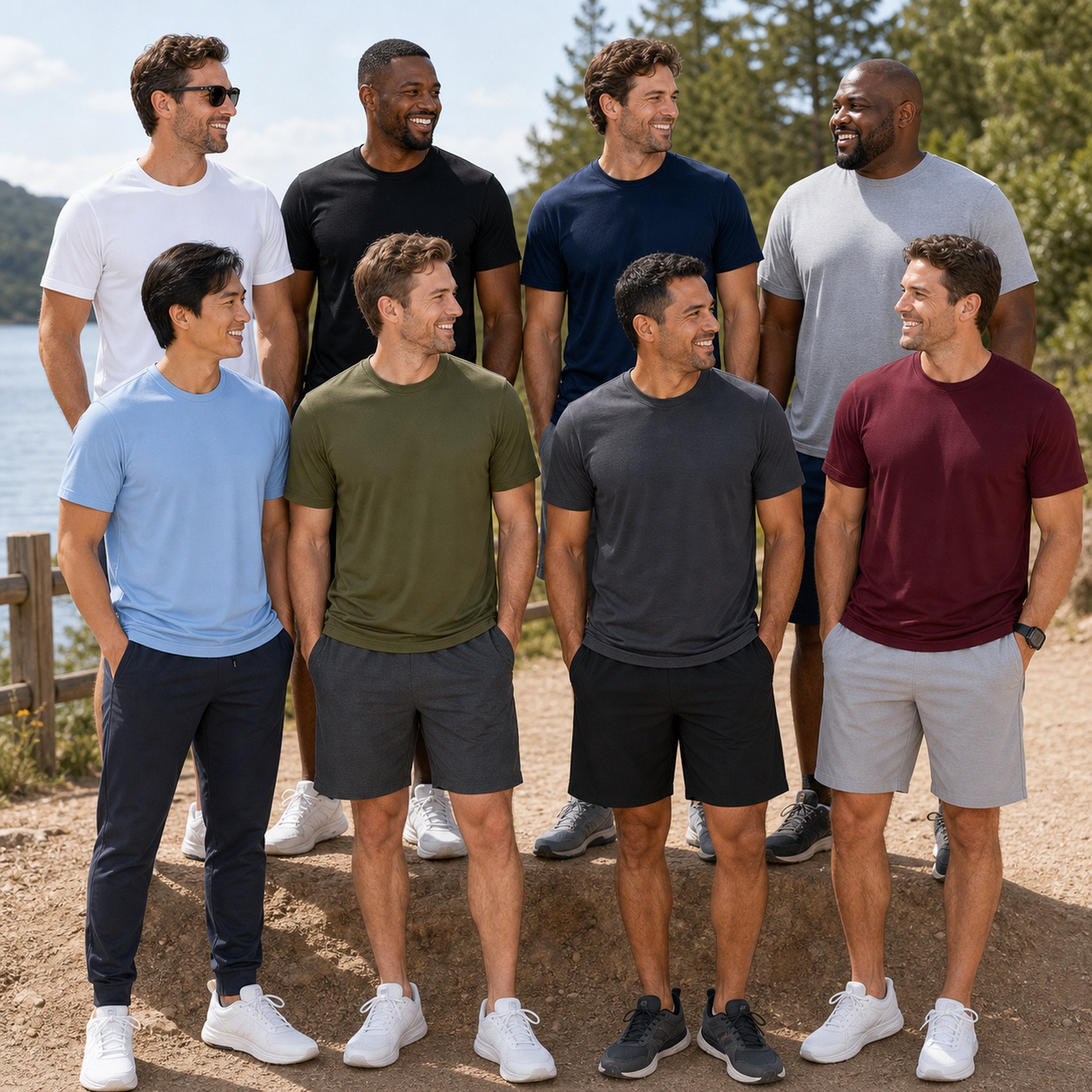 Men's Cooling Performance T-Shirts - 8 Pack
