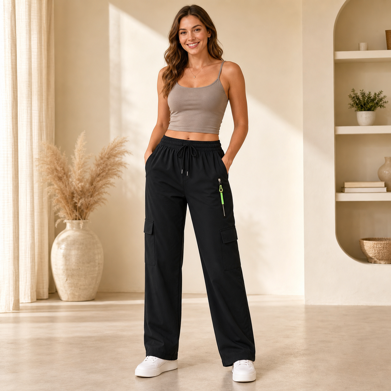 Women’s Drawstring Cargo Pants