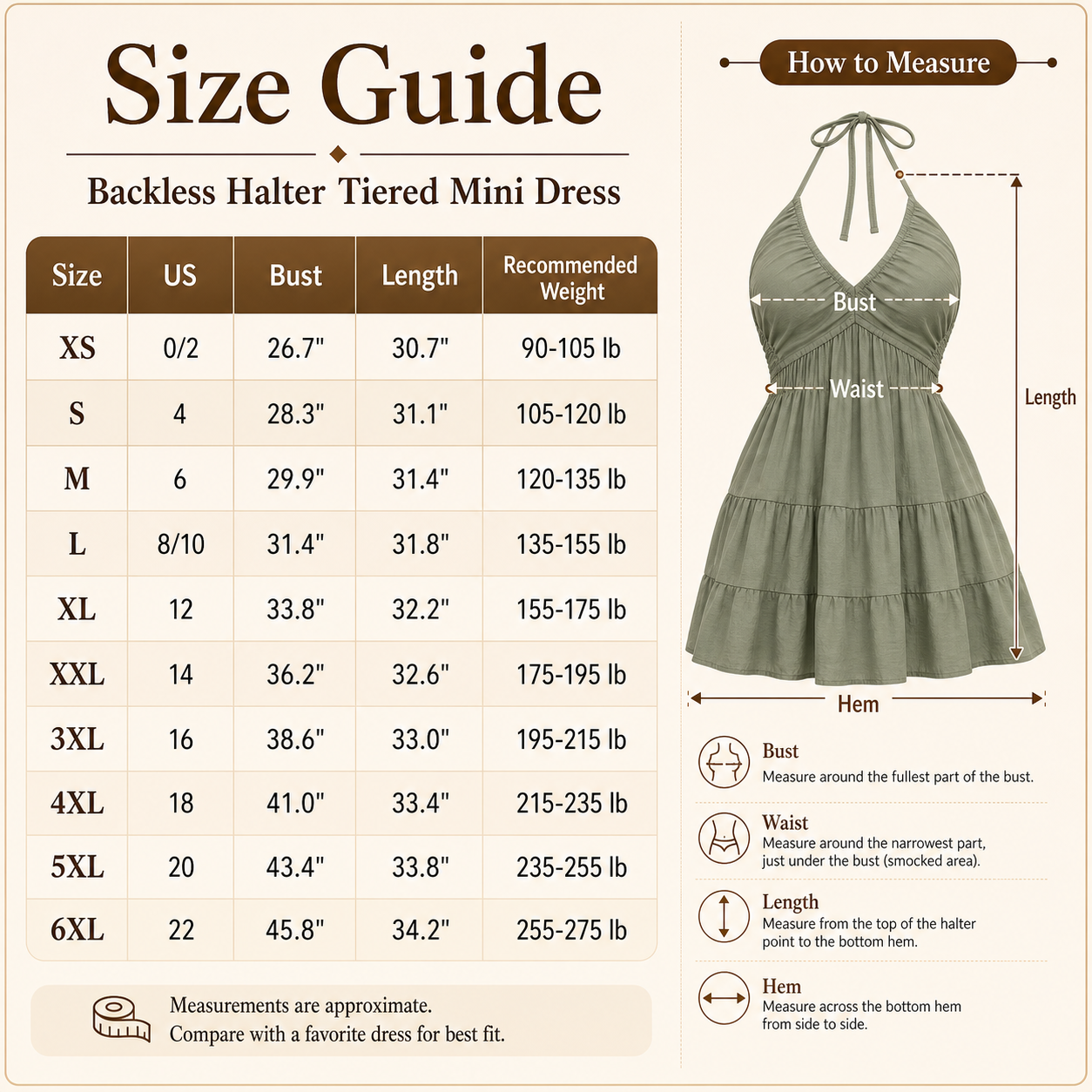 Backless Halter Tiered Mini Dress