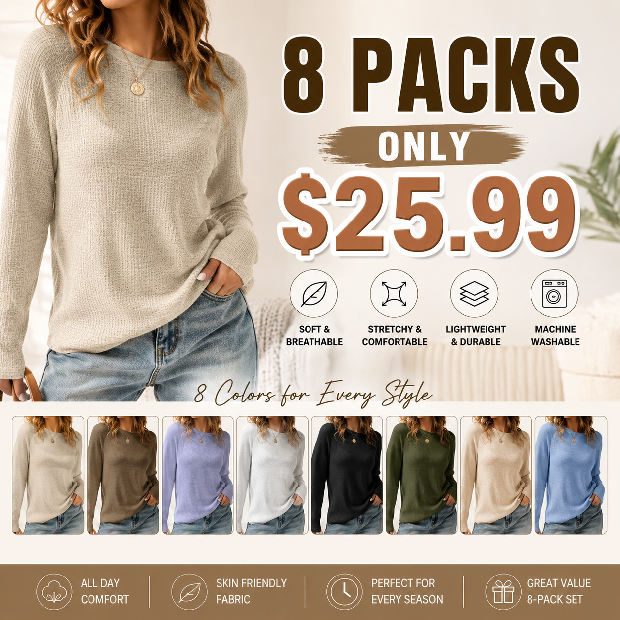 Womens Boat Neck Shirts Long Sleeve