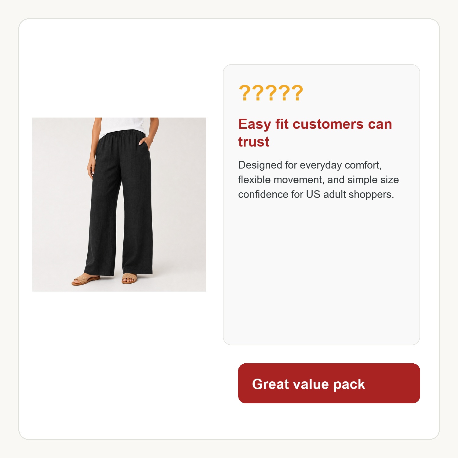 Women's Weekend Airy Wide Leg Pants - 8 Pack