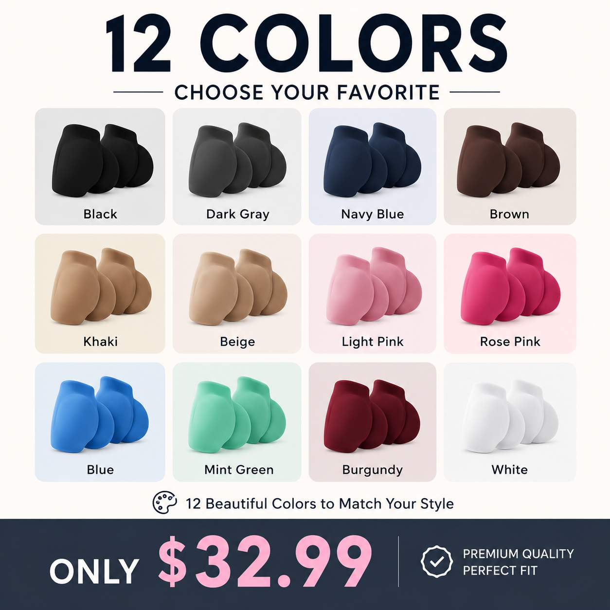 High-Waisted, Tummy-Control, Side-Ribbed, Butt-Lifting Seamless Shorts