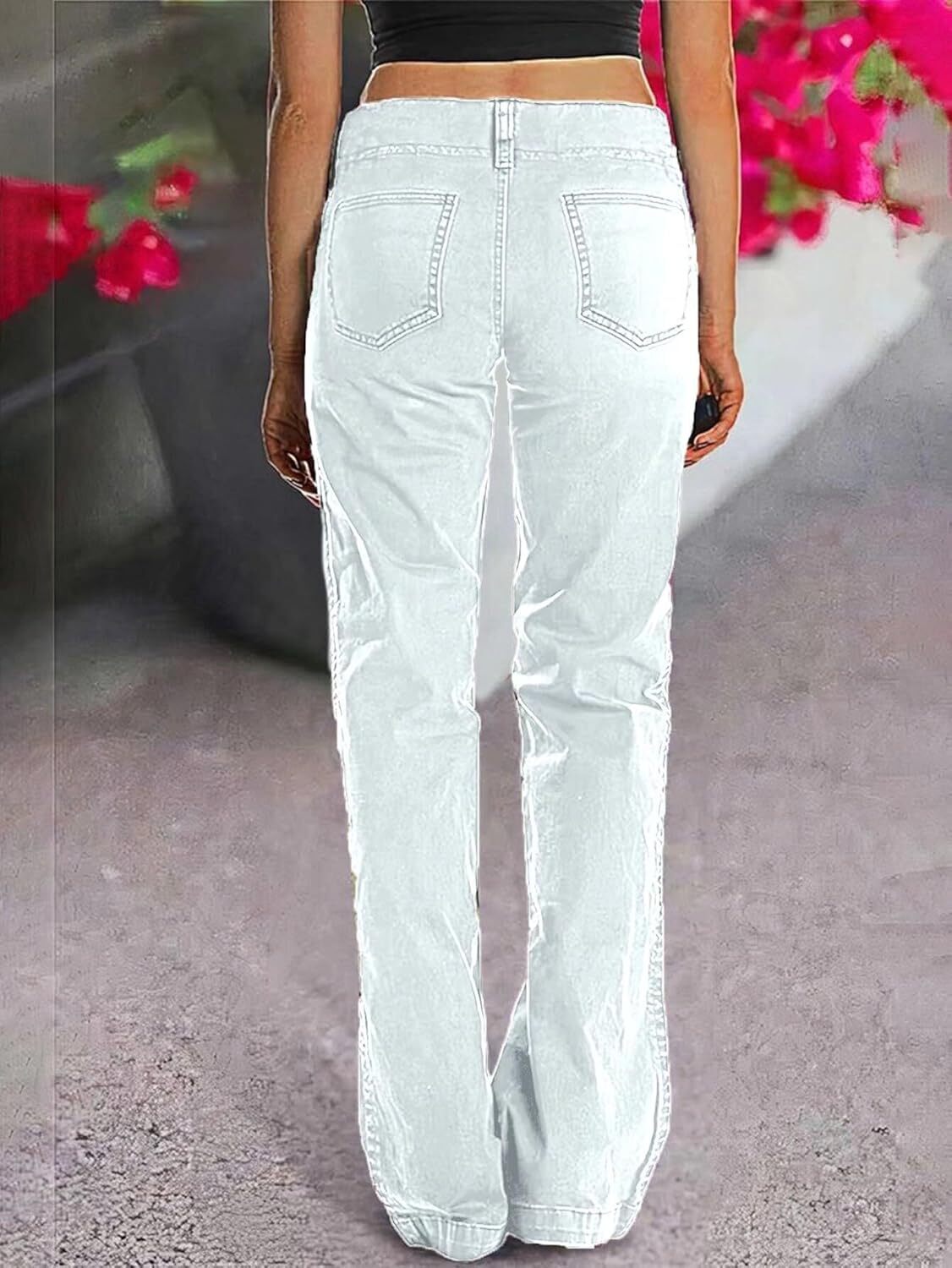 ⚡Last stock⚡- Double Button Mid Waist Straight Leg Pants (2/2)