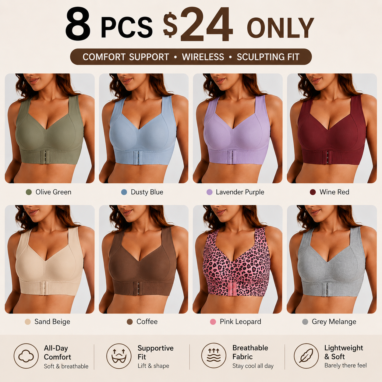 Wire-Free Lift & Comfort Bra