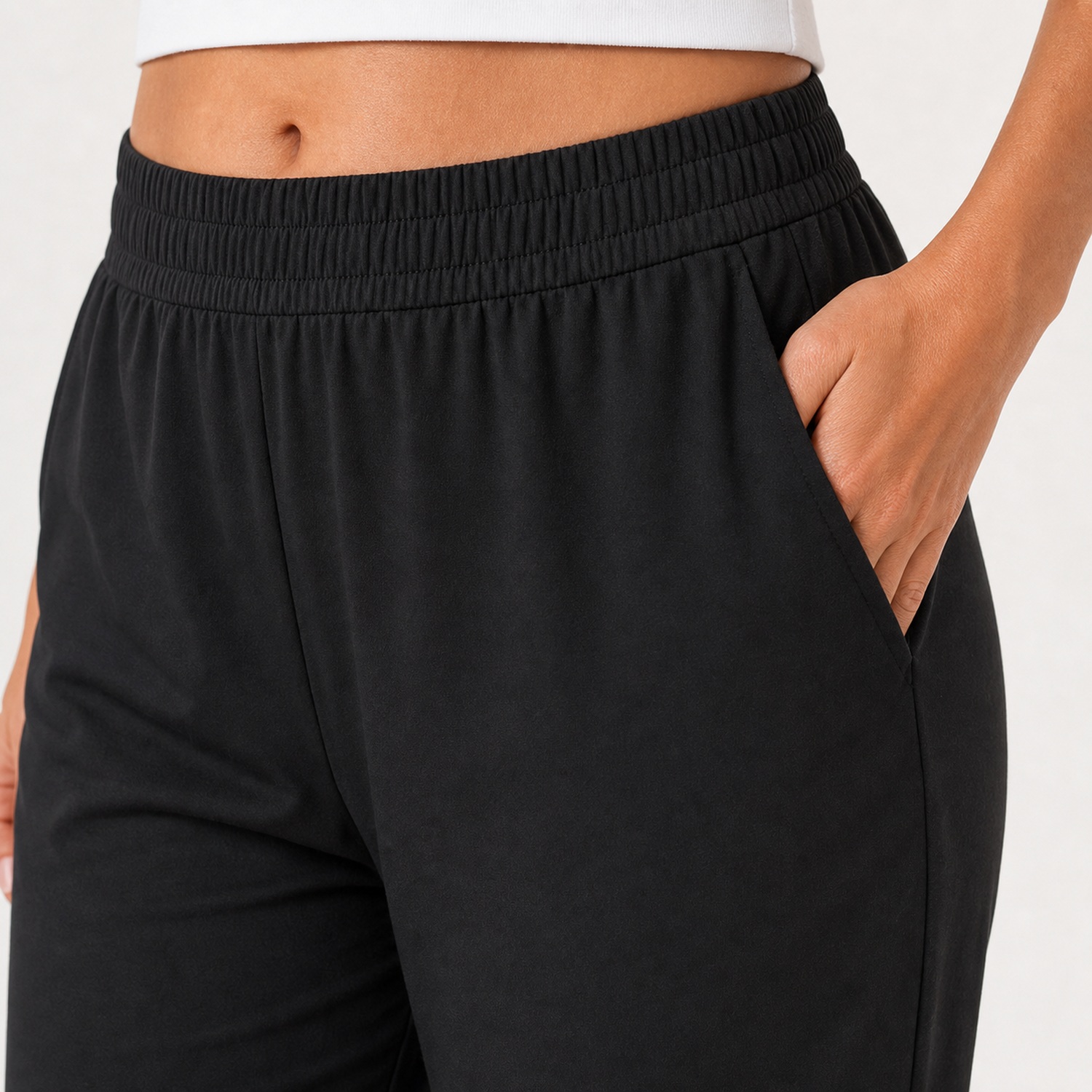 Women's Cropped Capri Travel Pants - 8 Pack