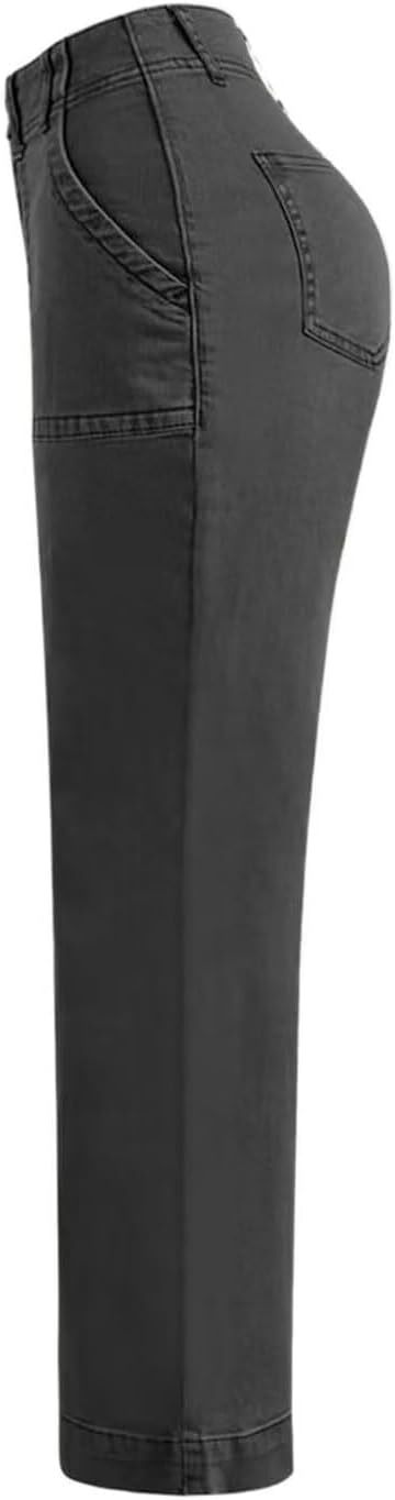 ⚡Last stock⚡- Double Button Mid Waist Straight Leg Pants (1/2)