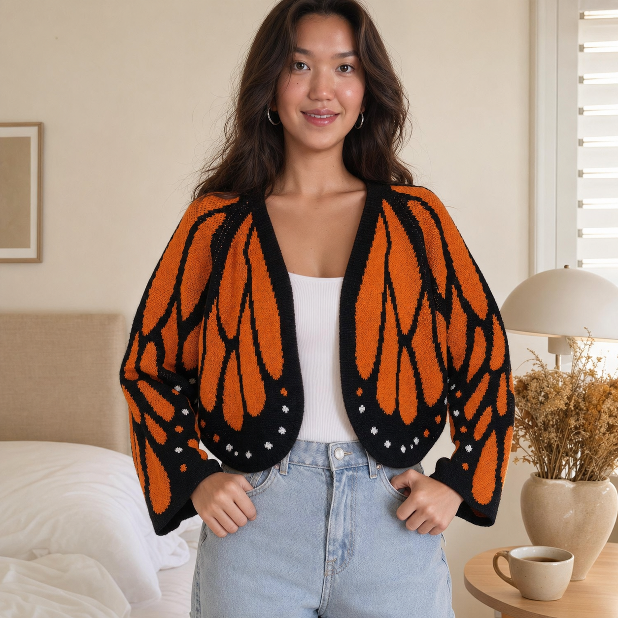 Women's Butterfly Wing Knit Cardigan