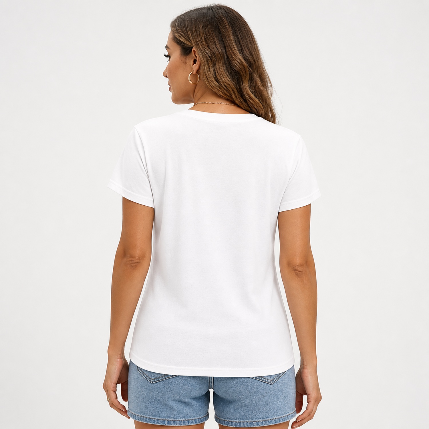 Women's Relaxed Crew Neck T-Shirts - 8 Pack