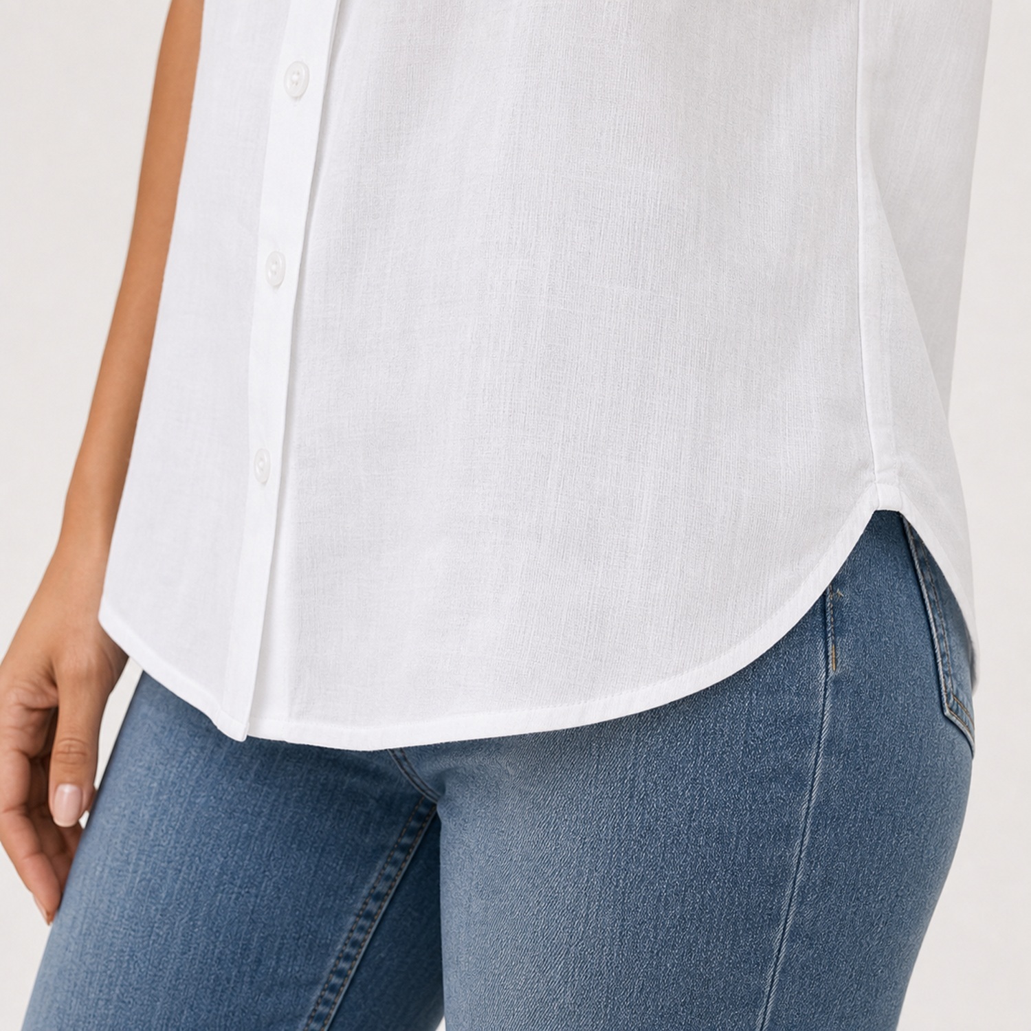 Women's Airy Button Front Shirts - 8 Pack