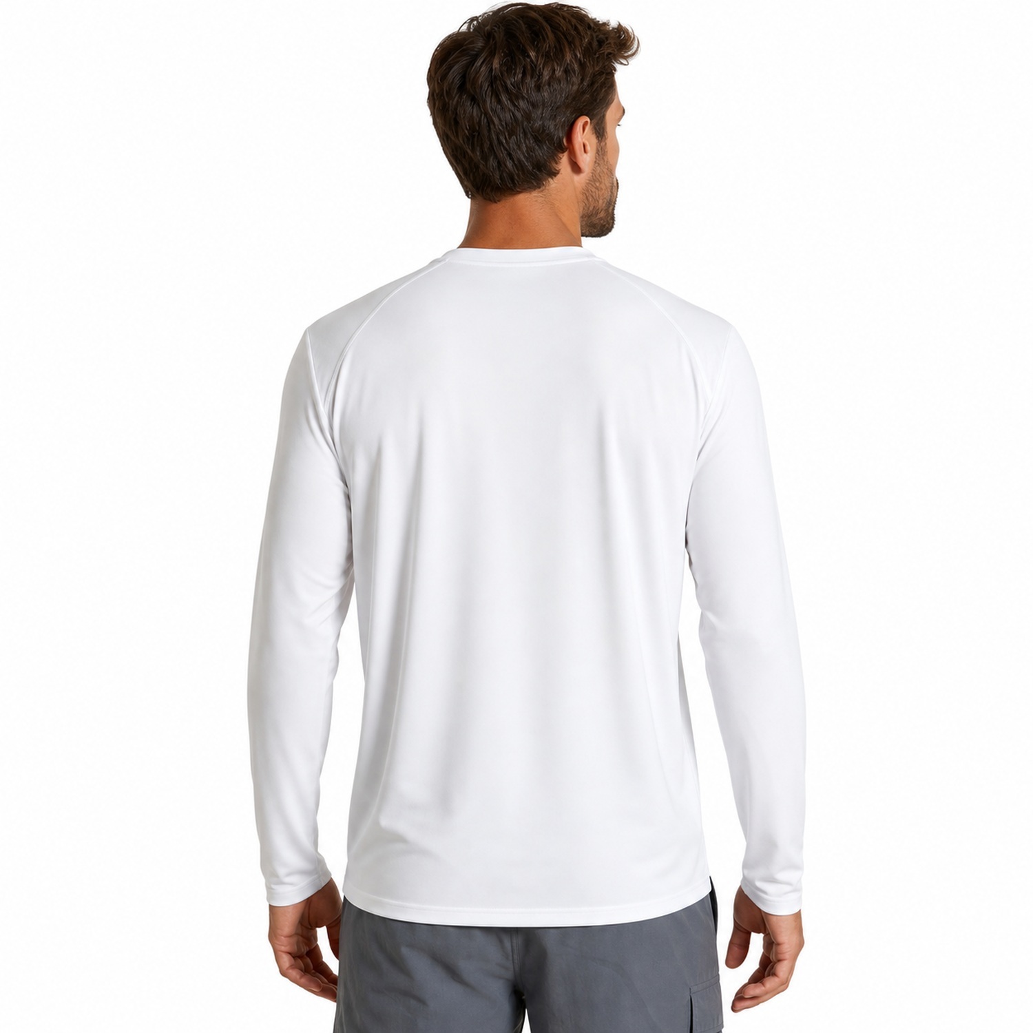 Men's UPF-Style Lightweight Long Sleeve Shirts - 8 Pack