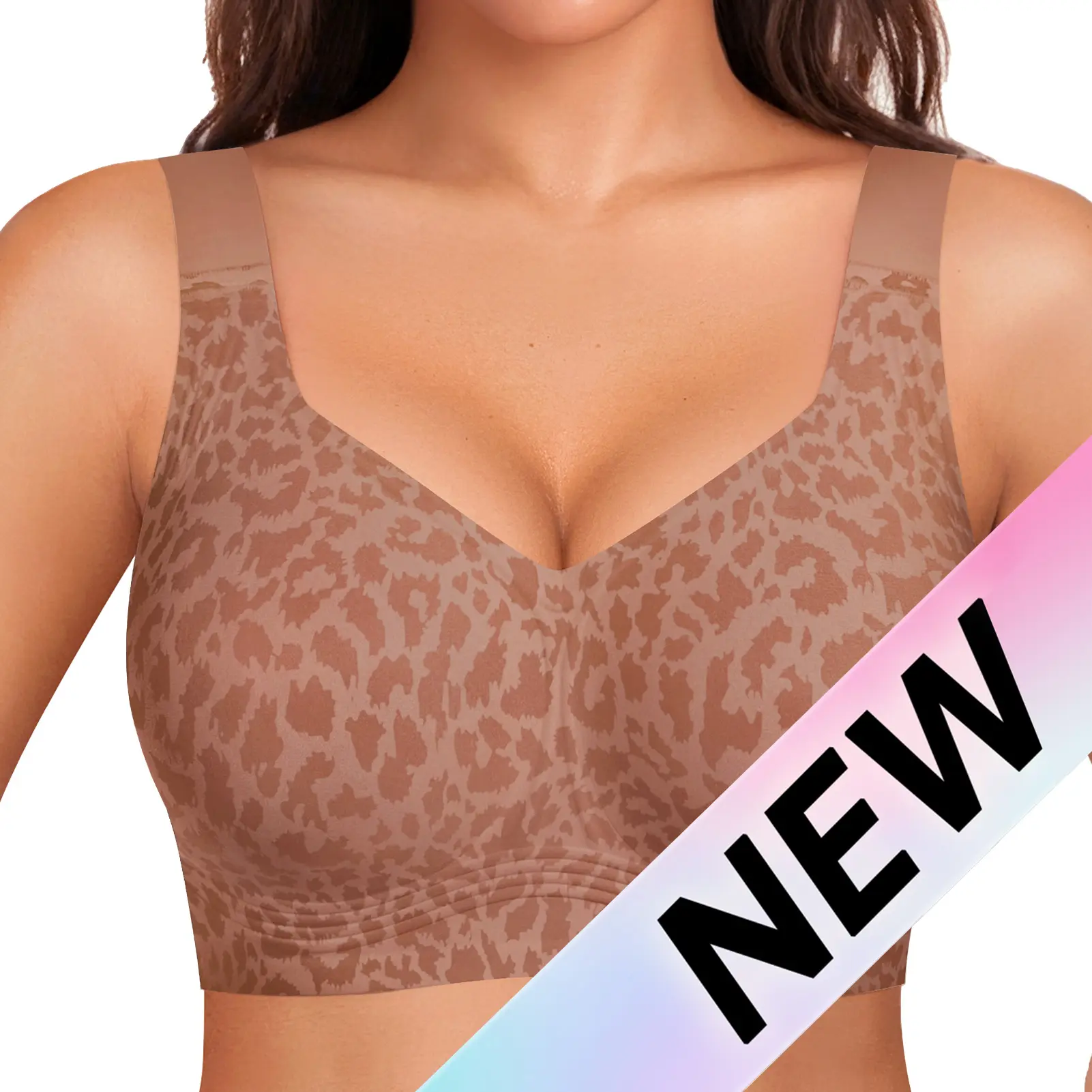 🔥Women Jelly Bras Wirefree Full Coverage No Underwire Everyday Bras Comfortable Wireless Padded