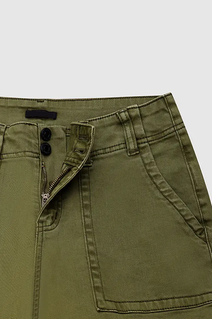 ⚡Last stock⚡- Double Button Mid Waist Straight Leg Pants (1/2)