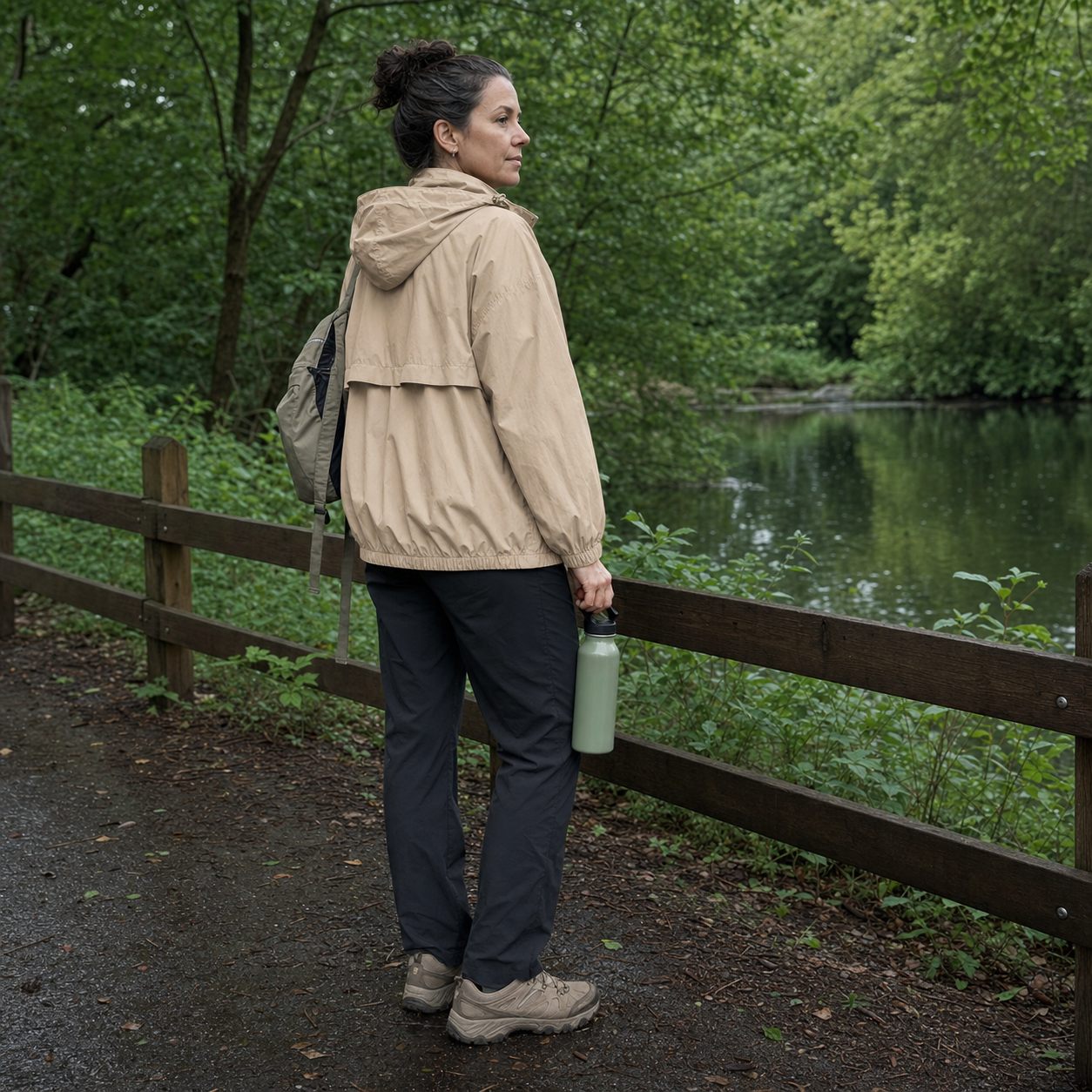 Women's Waterproof Lightweight Zip Up Jacket