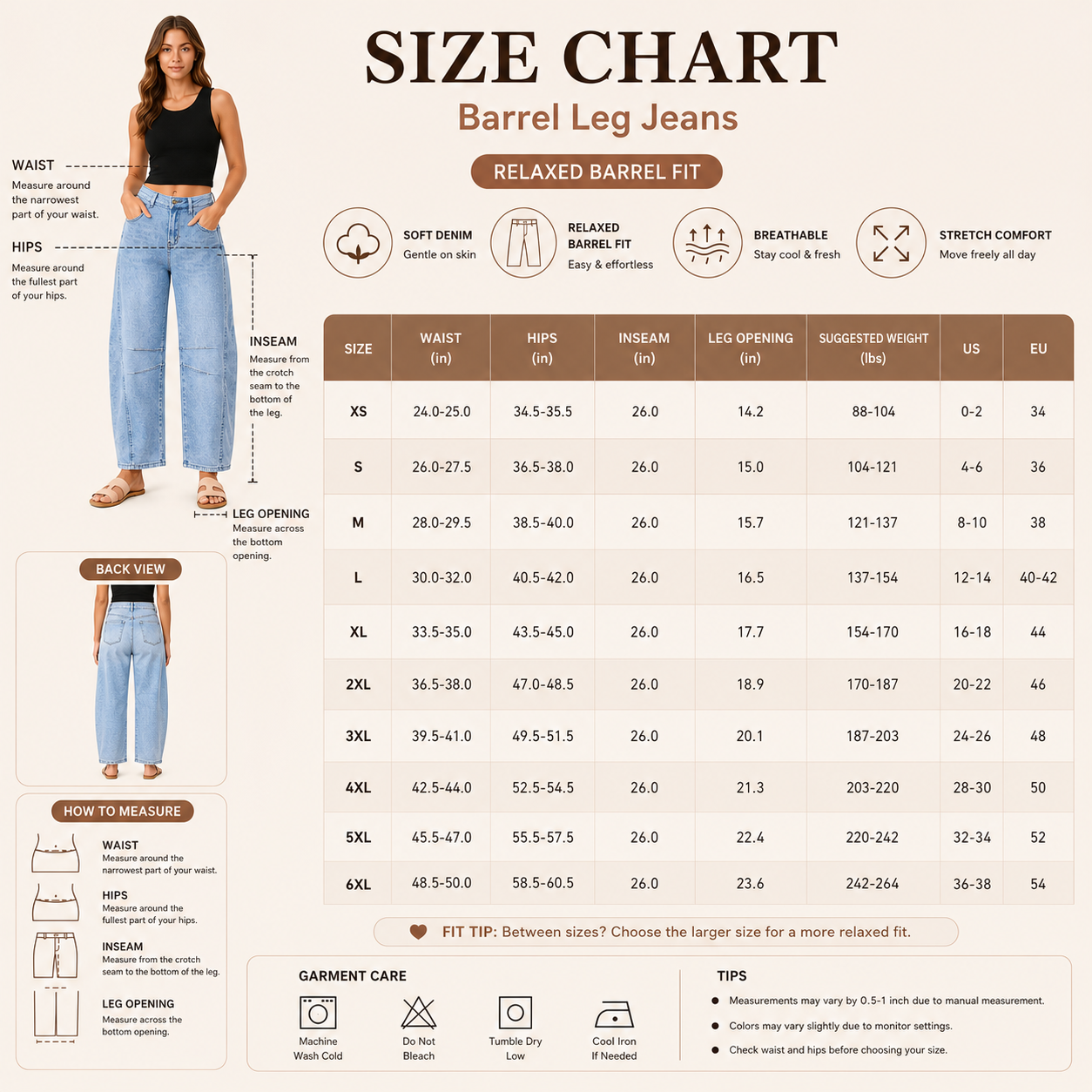 Women's High-Waist Barrel Jeans