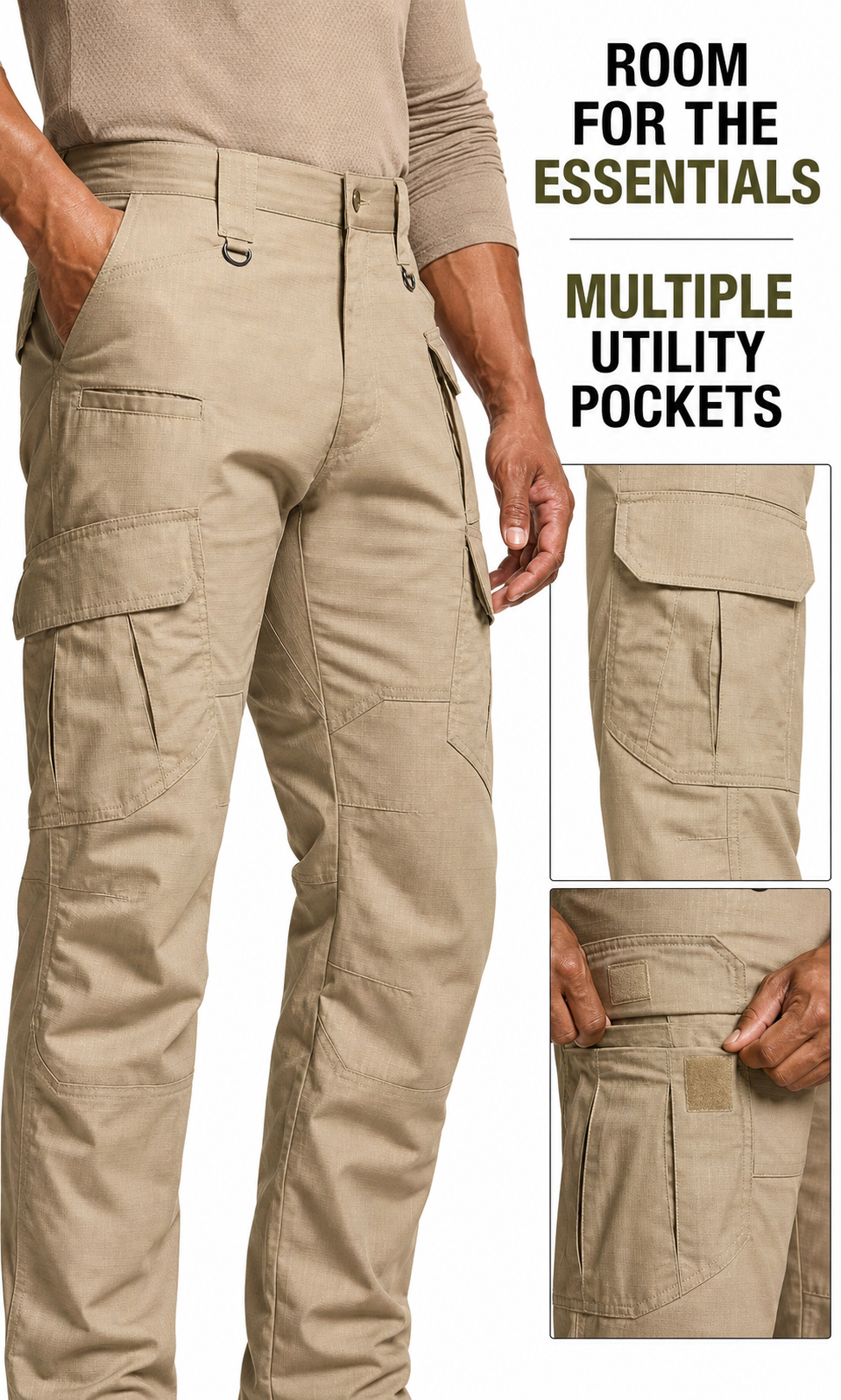 Multiple utility pocket detail