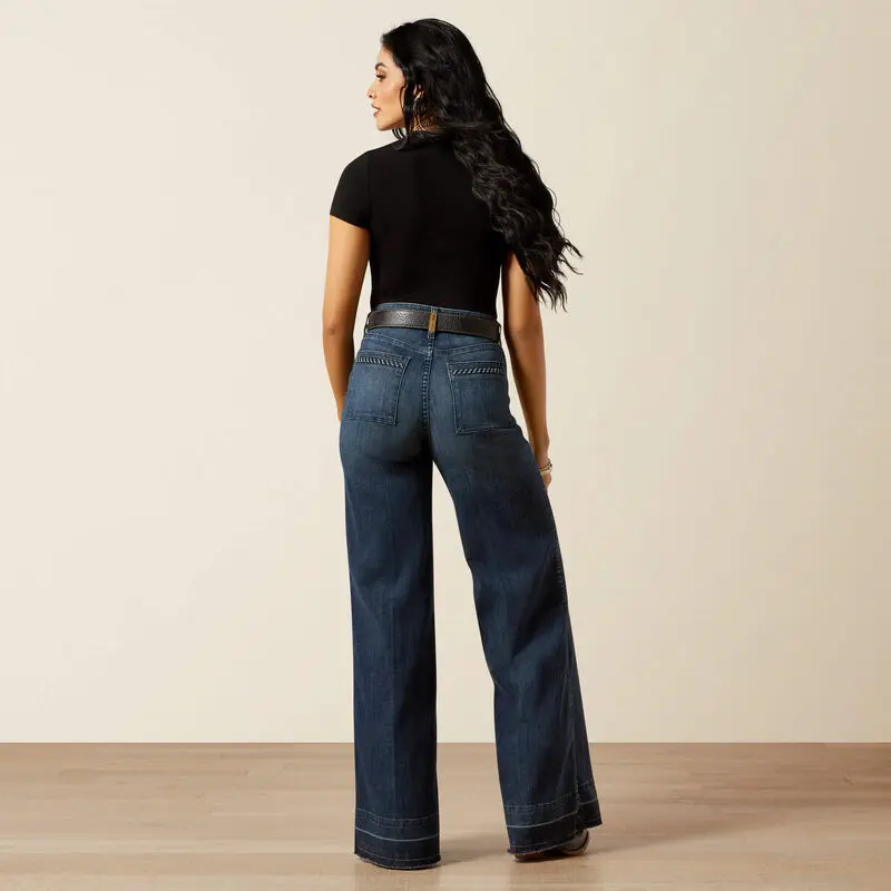 Jill Wide Leg Denim Jeans for Women - Ultra High Rise