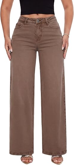 Women's-Mid-Low-Rise-Wide-Leg-Stretch-Jeans---Relaxed-Fit