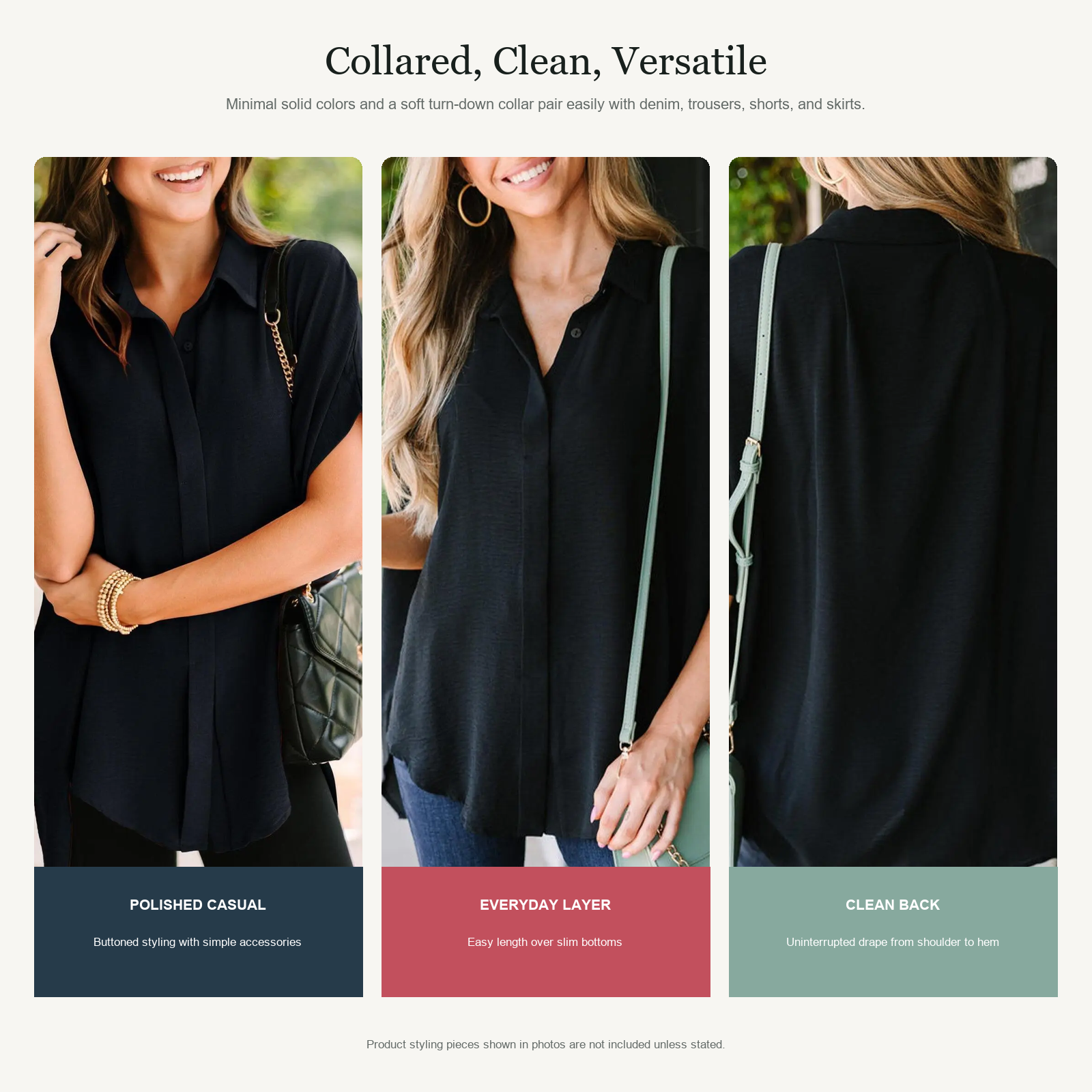 Collared, Clean, Versatile